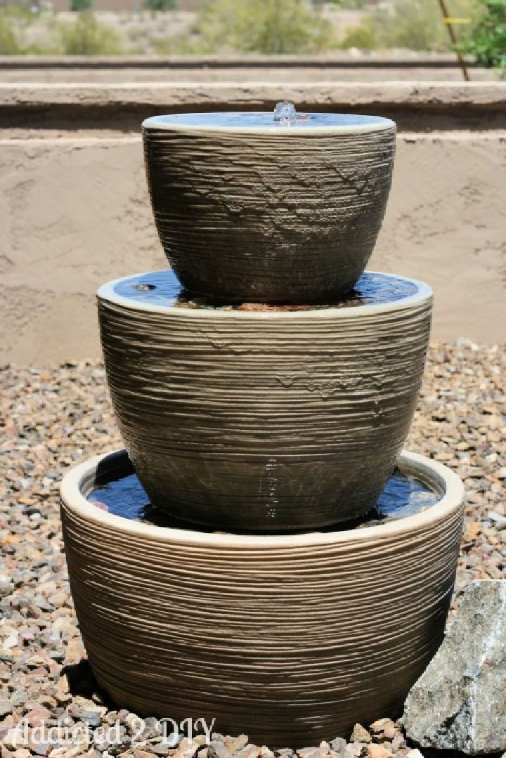 Simple DIY Tiered Water Fountain