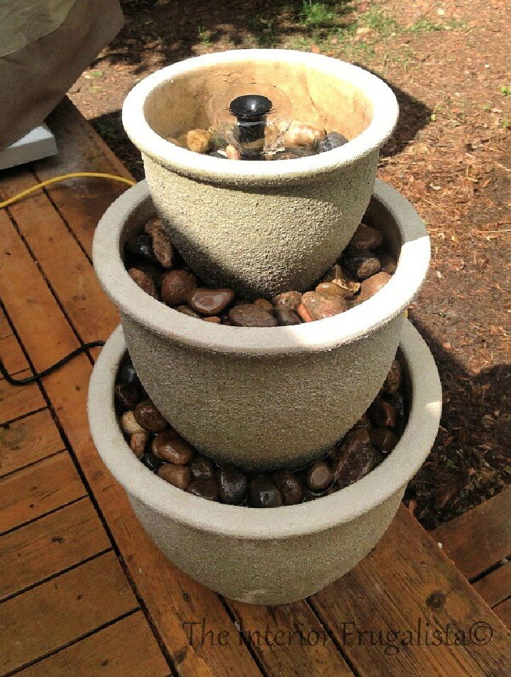 Turn Plant Pots Into a Water Fountain