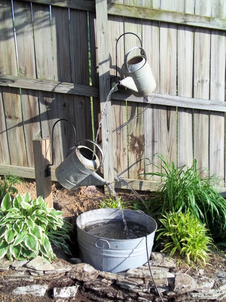 Build a Water Feature With Water Jug