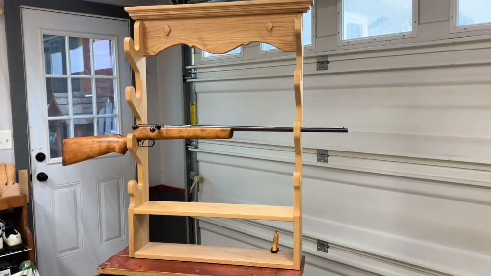 Oak Wooden Vertical Gun Rack 8 Place Long Gun Display – Gun Racks