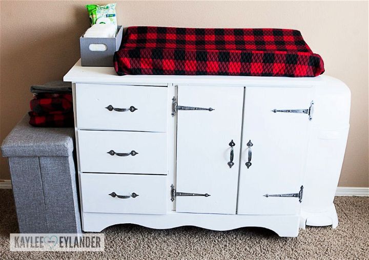 Chalk Paint Changing Table from Dresser