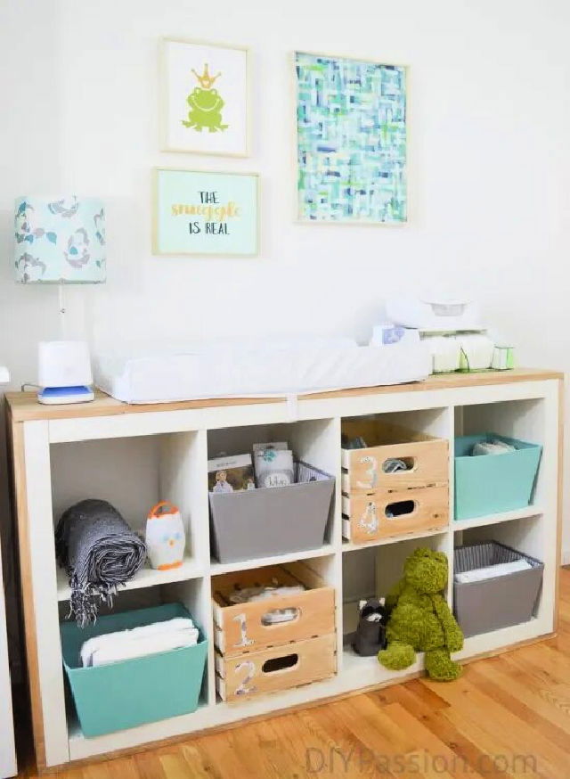 Kallax shop changing table