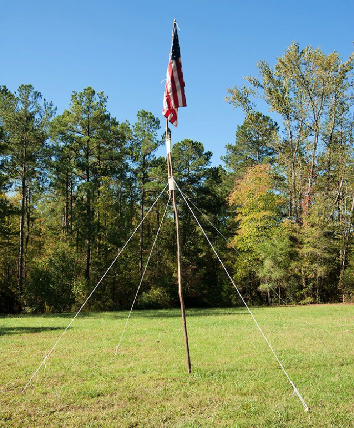 DIY Flagpole for Camp