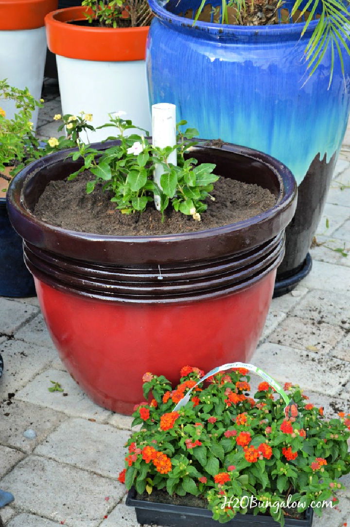 DIY Planter Umbrella Stand