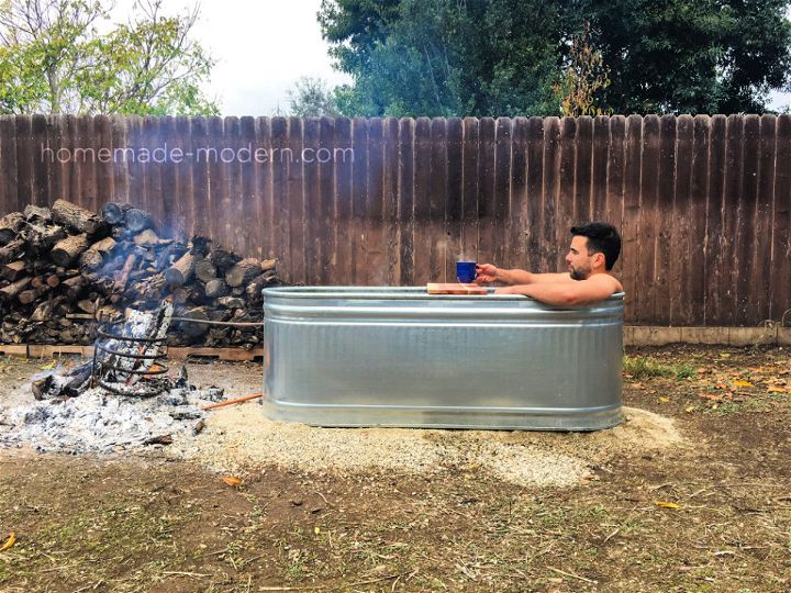 DIY Wood Fired Hot Tub
