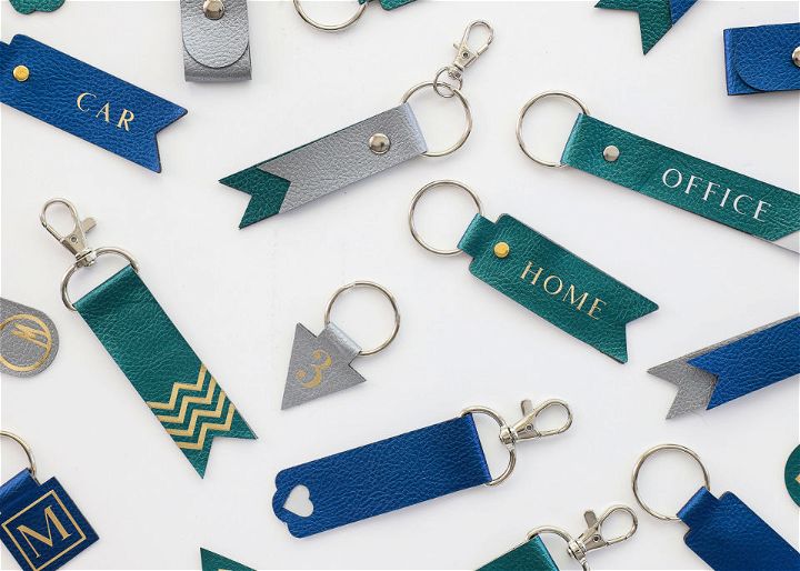 Faux Leather Keychains with a Cricut