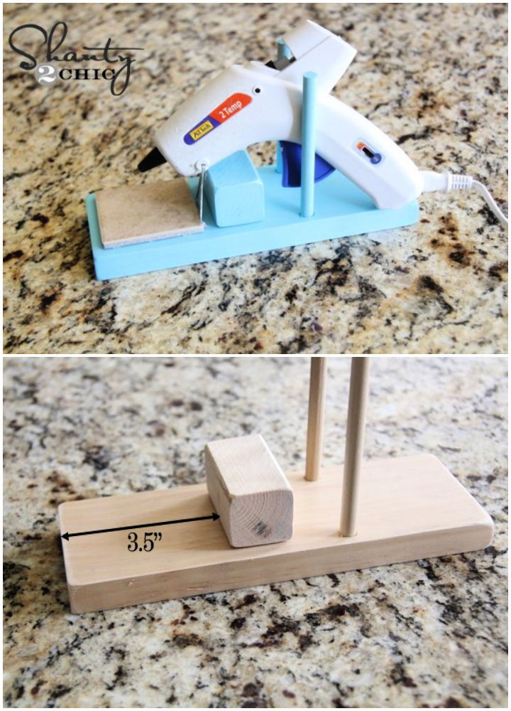 How To Make A Hot Glue Gun Holder