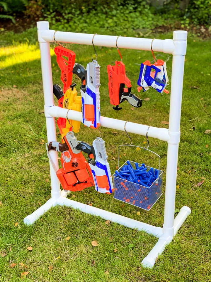 Homemade Nerf Gun Storage Rack