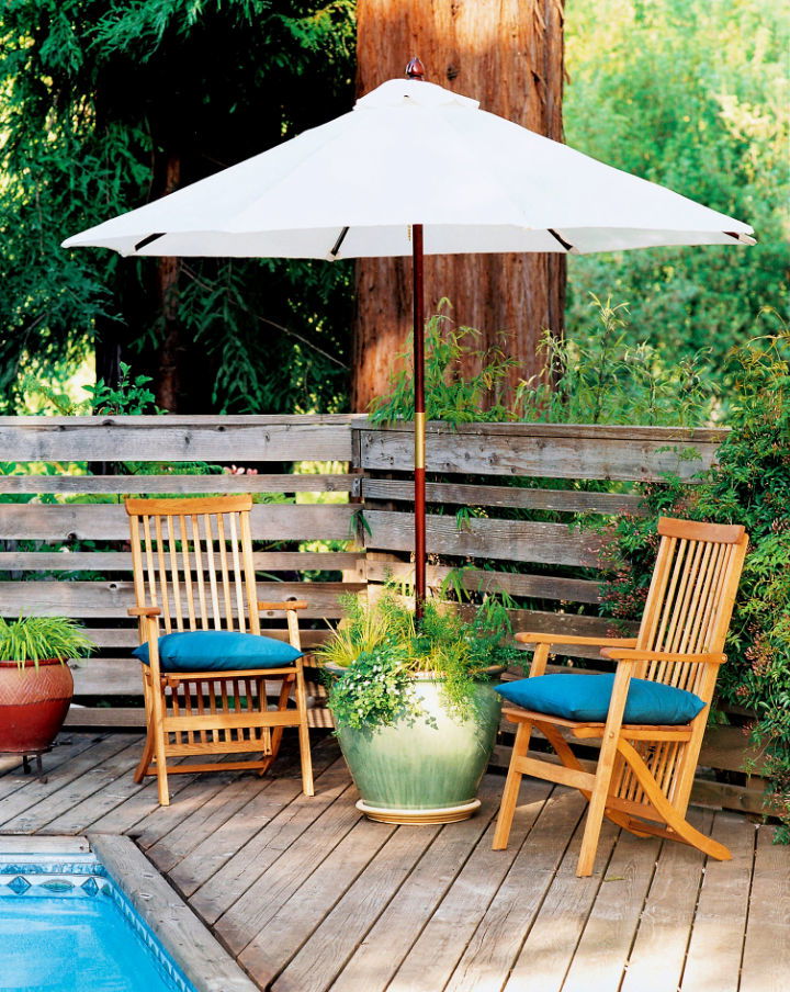 Outdoor Planter Umbrella Stand