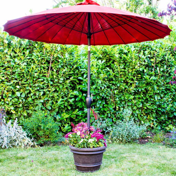 Portable Planter Umbrella Stand