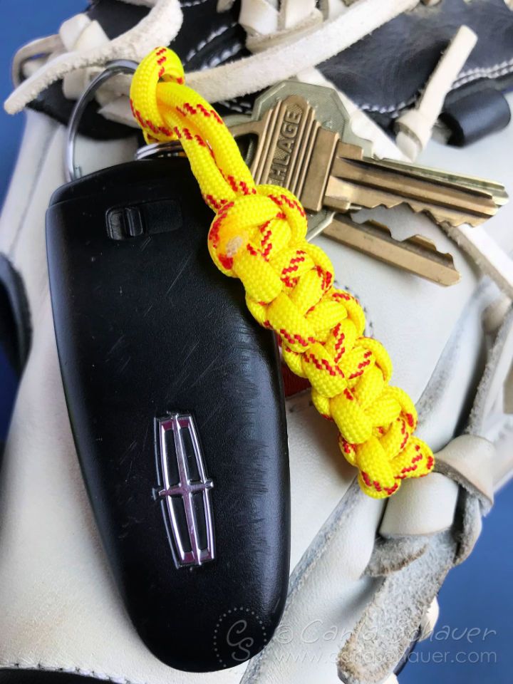 How to Make a Softball Paracord Keychain