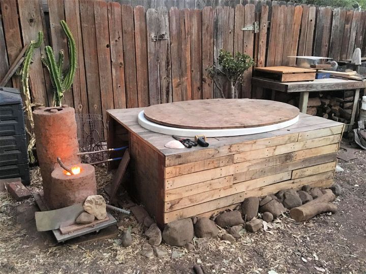 Wood Fired Rocket Stove Hot Tub