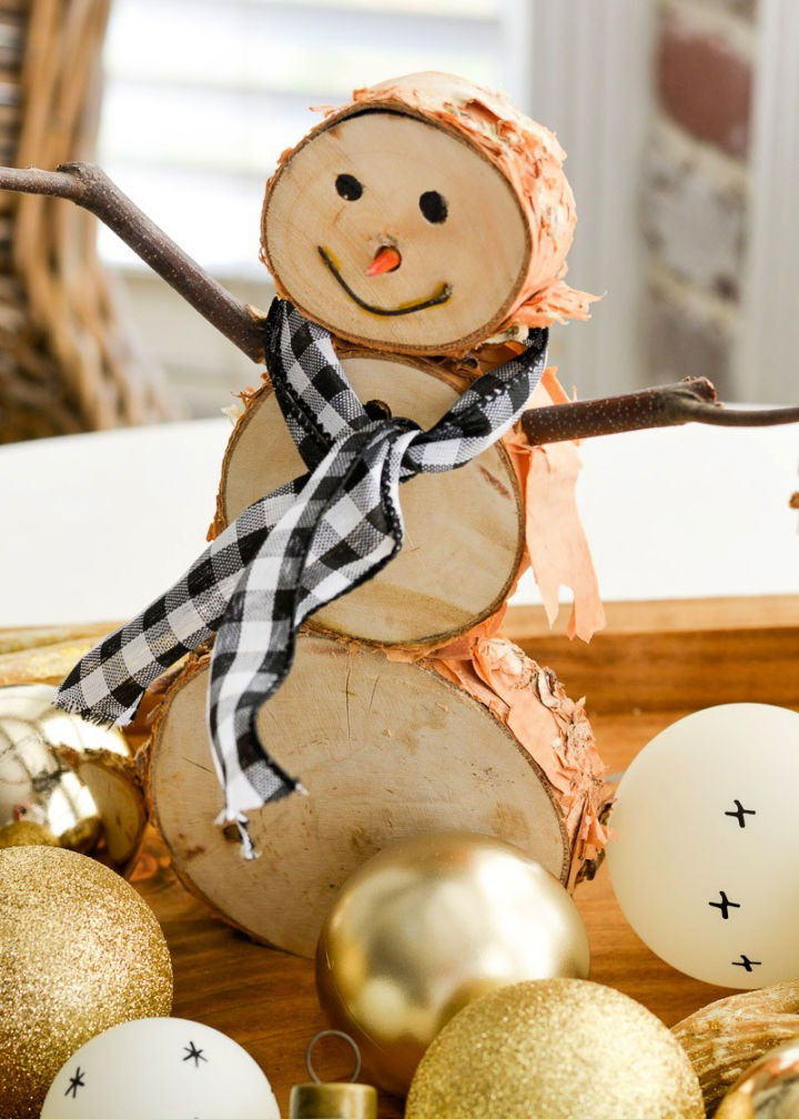 Easy DIY Wood Country Snowman