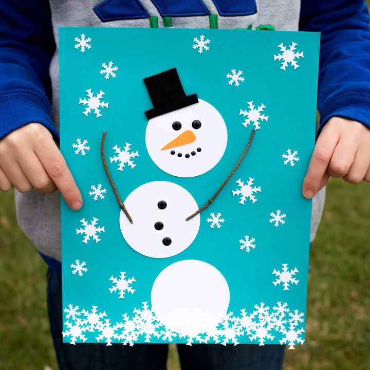 DIY Happiest Paper Snowman 