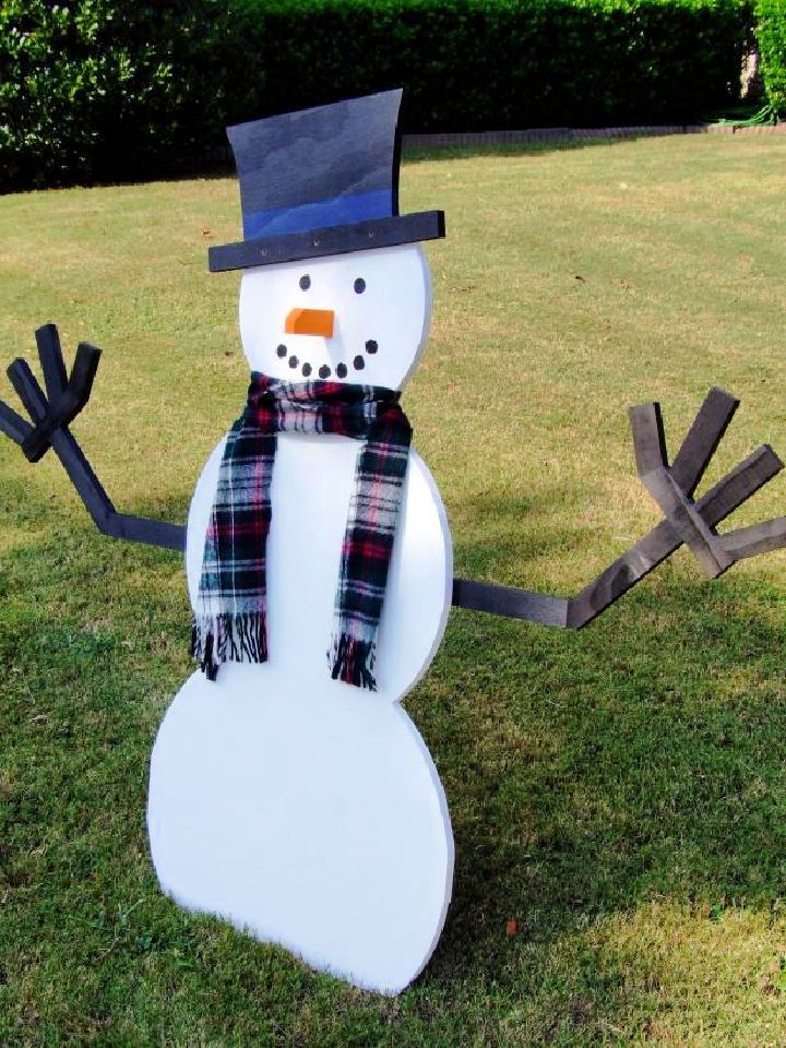 How to Build a Wooden Snowman