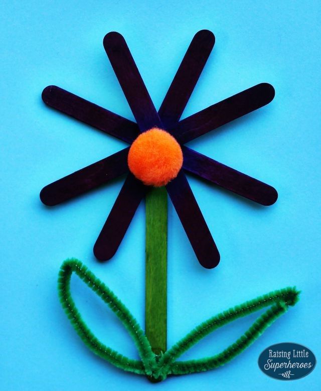 How to Make a Popsicle Stick Flower