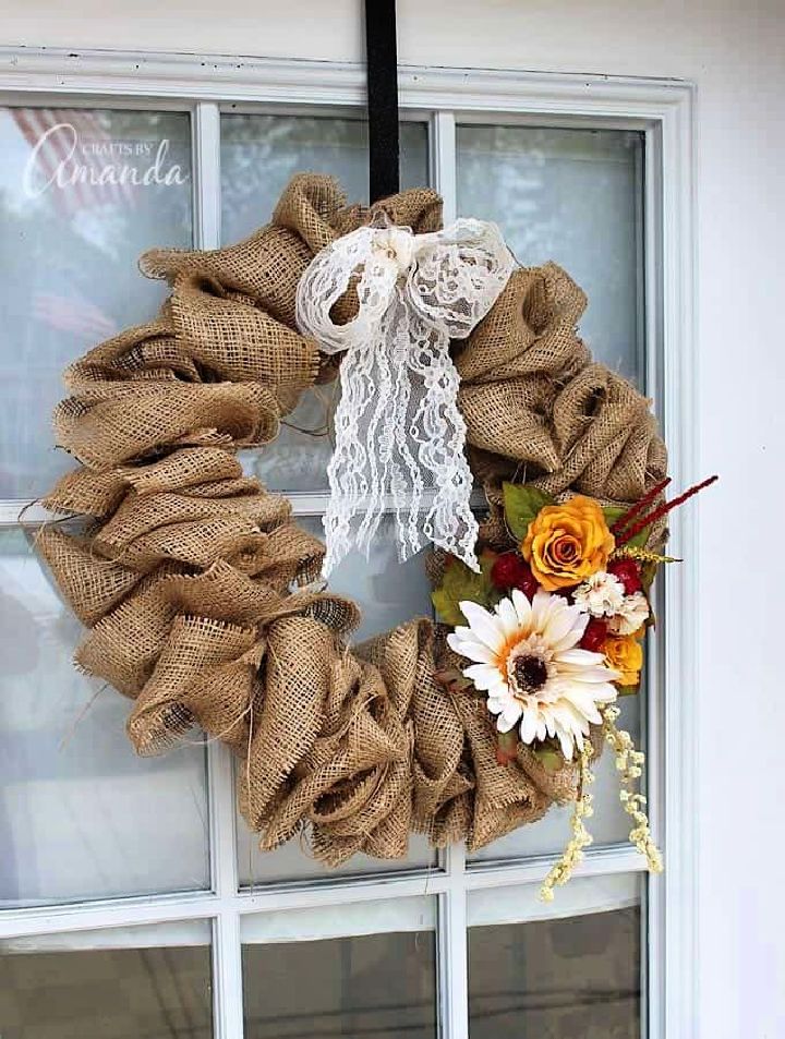 Make Your Own Burlap Wreath
