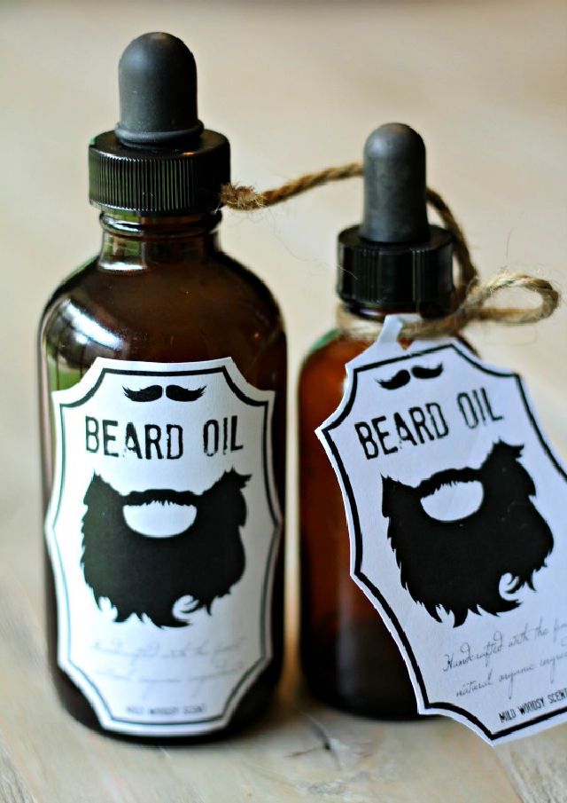 Beard Oil Recipe with Free Printable Labels