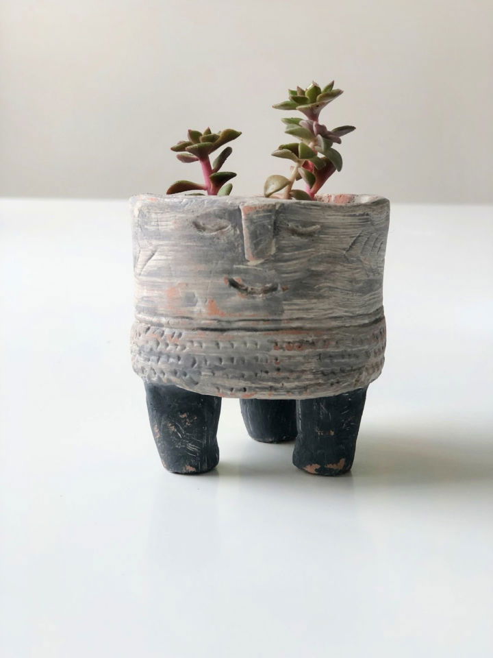 DIY Clay Succulent Planter