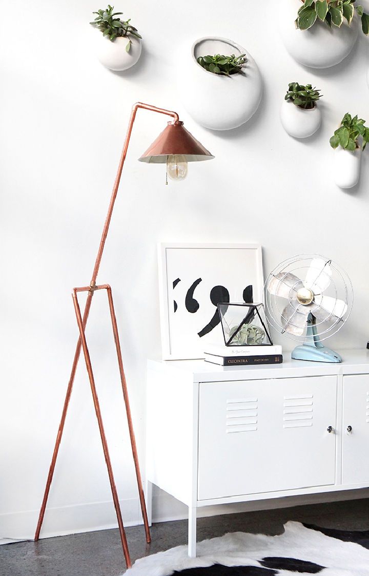DIY Copper Pipe Floor Lamp