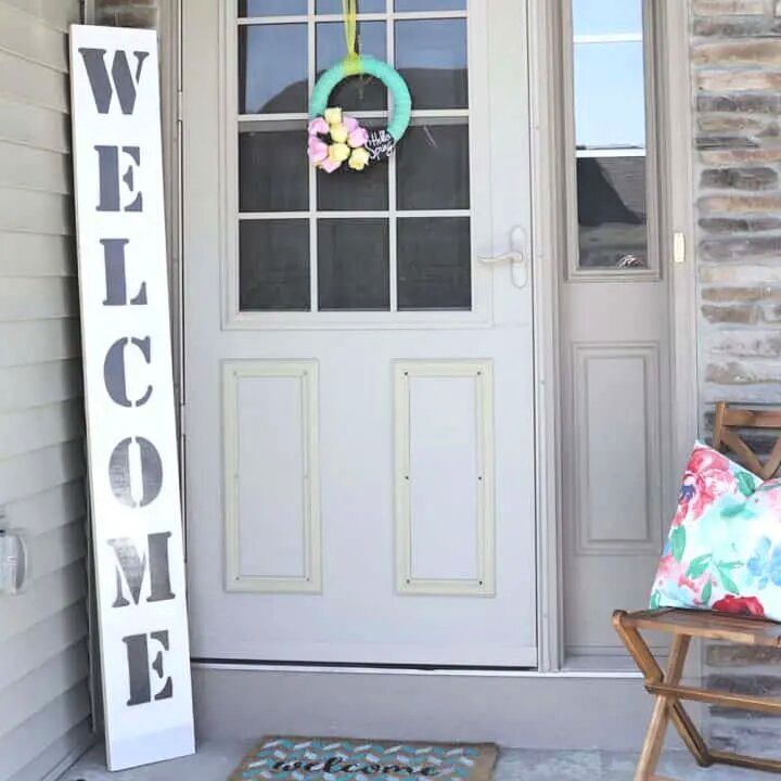 DIY Outdoor Welcome Sign