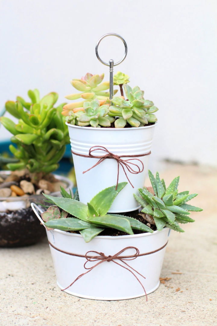 DIY Tiered Succulent Planter