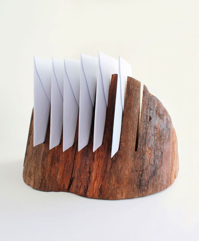 DIY Wood Cut Letter Holder