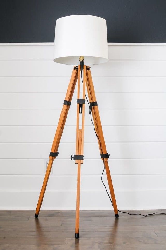 Create a Floor Lamp Out of a Tripod
