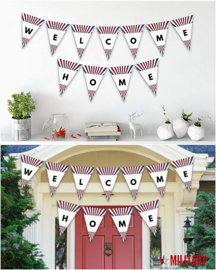 Free Patriotic Printable Welcome Home Sign