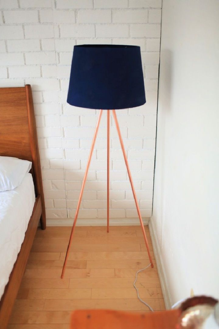 Make a Copper Tripod Lamp at Home
