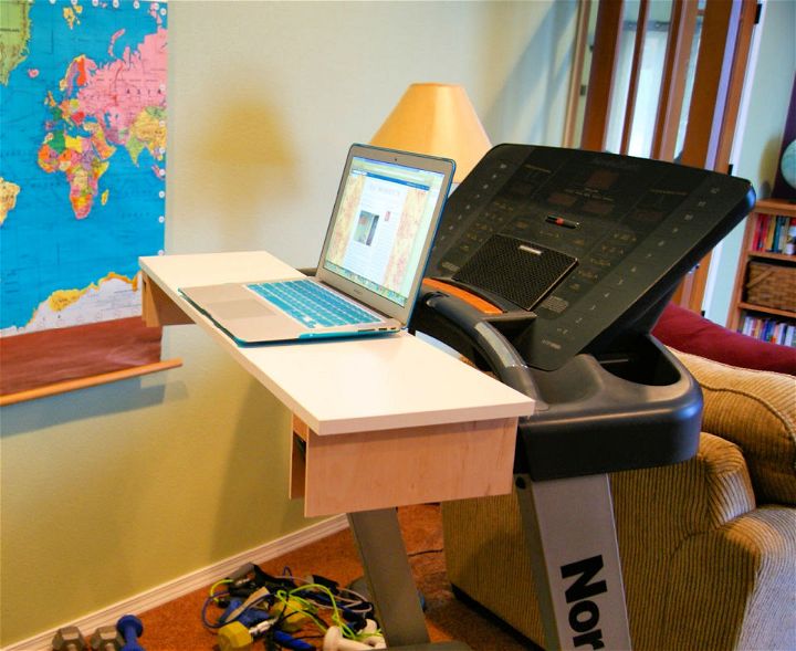 DIY Wooden Treadmill Desk