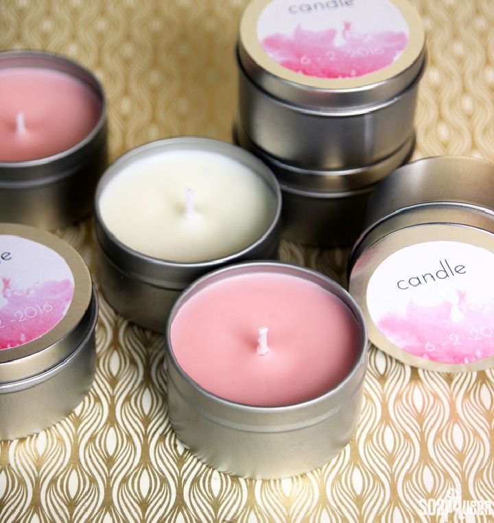 DIY Wedding Favor Candles