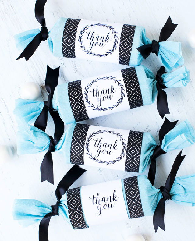 Handmade Cracker Wedding Favours