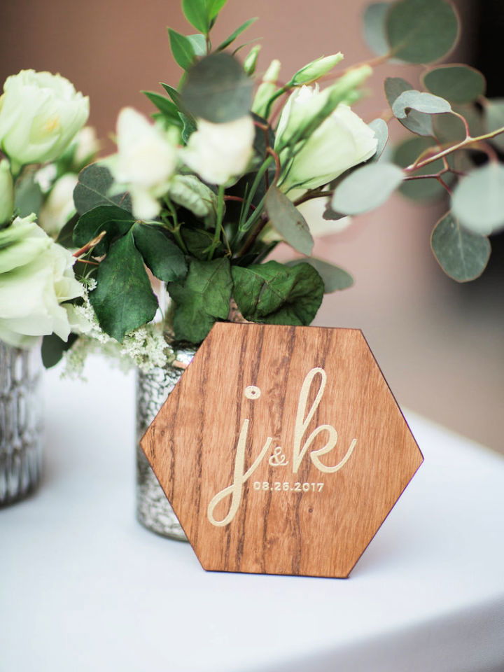 Hexagon Wedding Coasters