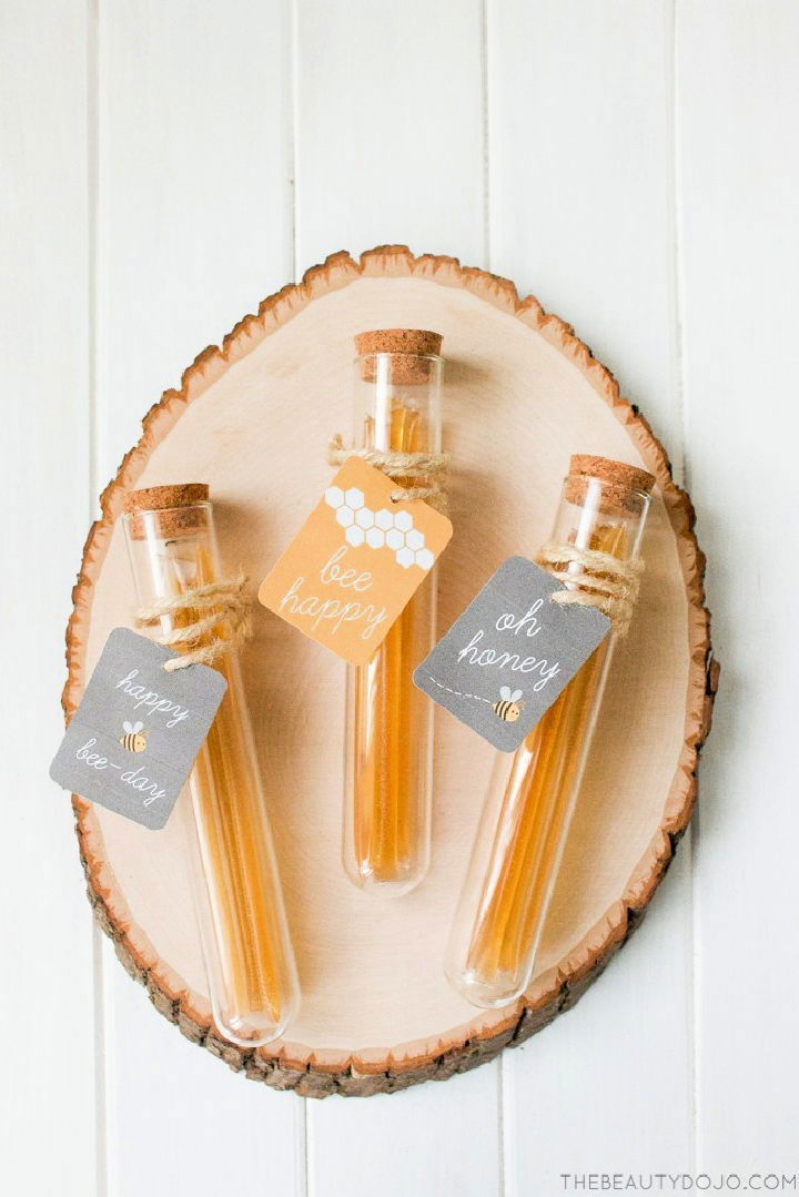 Honey Test Tube Favors