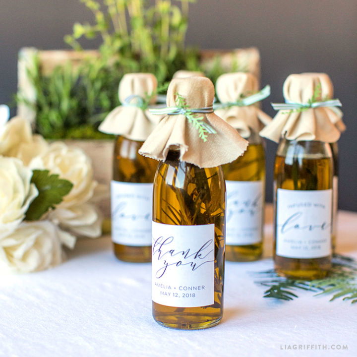 Infused Olive Oil Wedding Favors