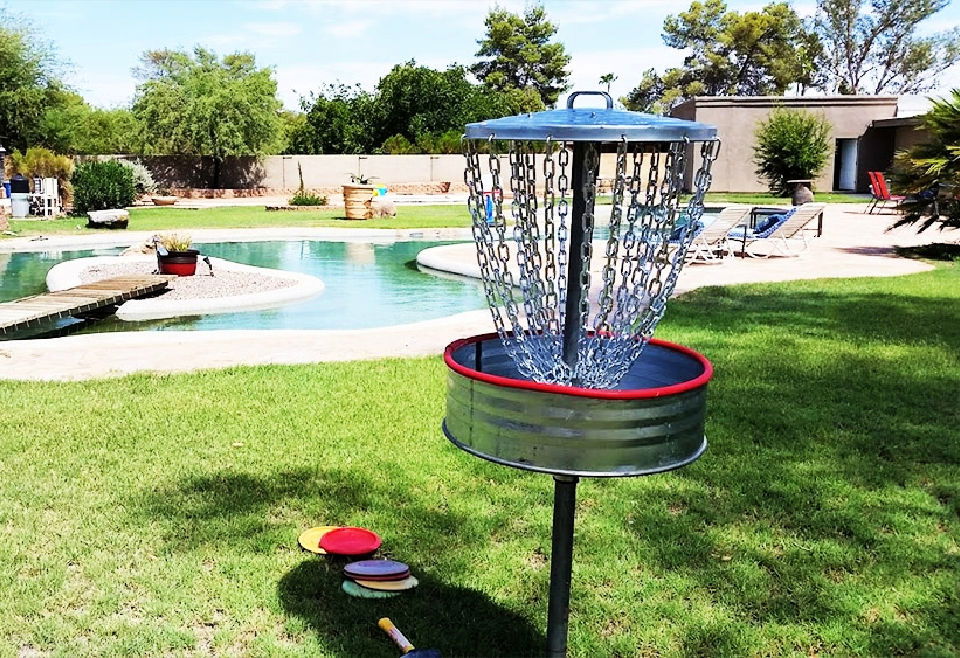 Steel Disc Golf Basket Design