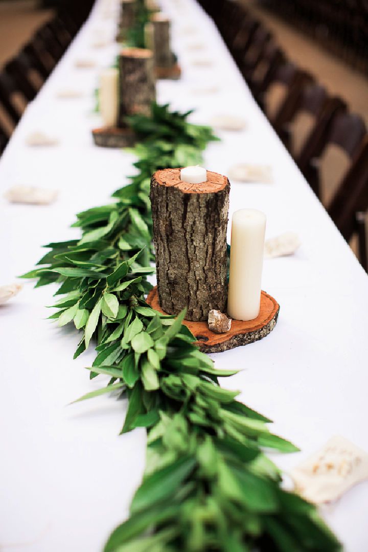 Wood Candleholders Wedding Favors