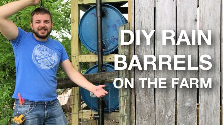 Easy DIY Water Collection Barrel