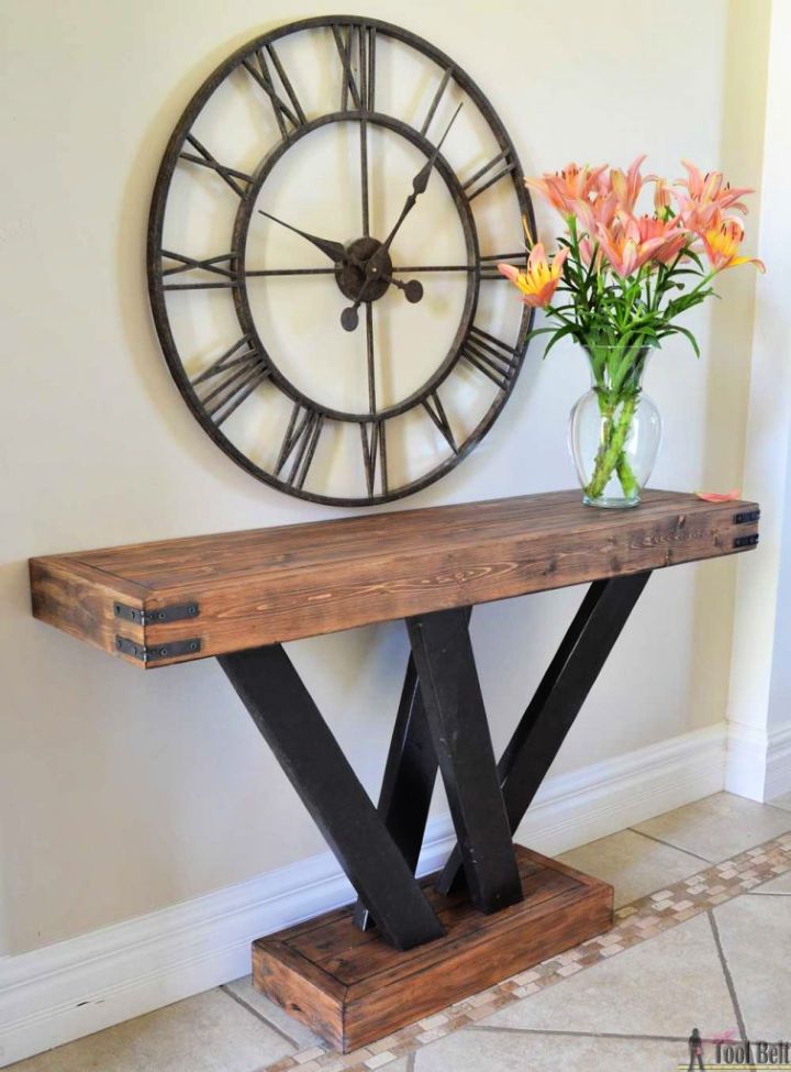 2×4 Console Table Plan