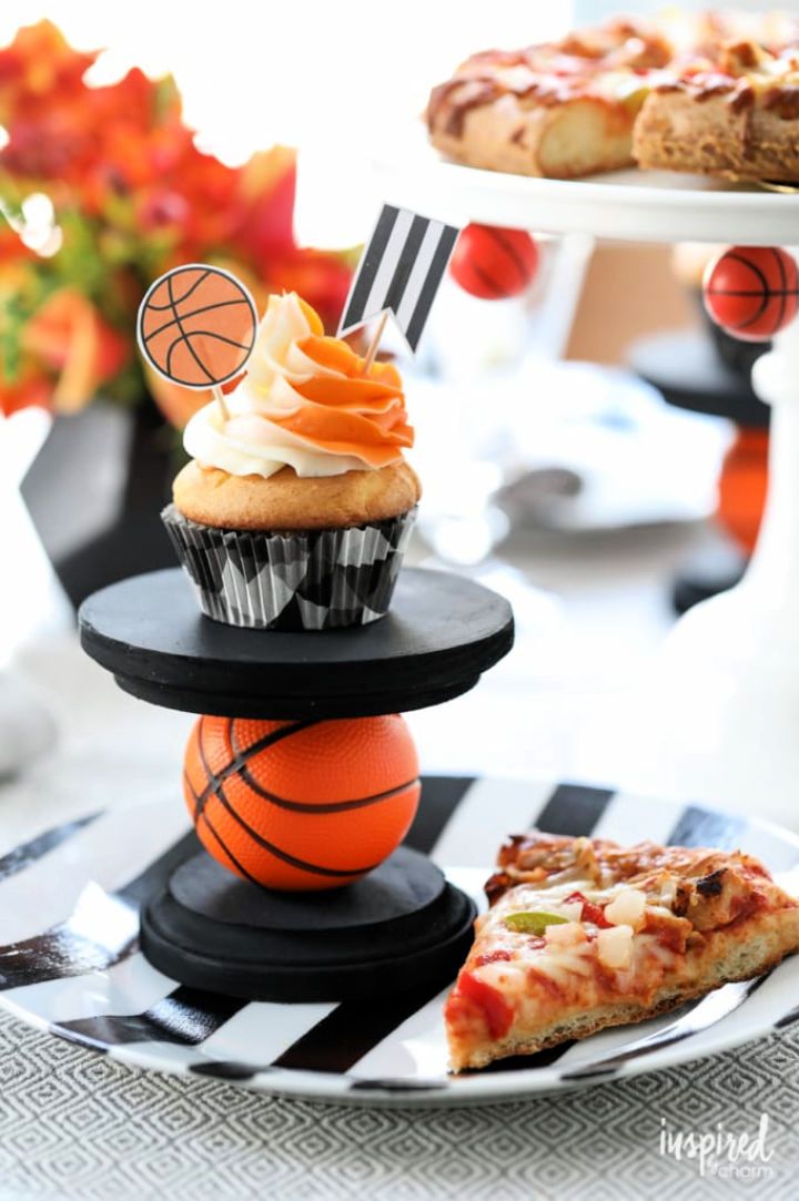 Basketball Cupcake Stand
