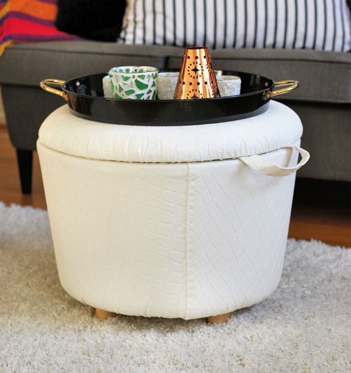 Bucket Storage Ottoman