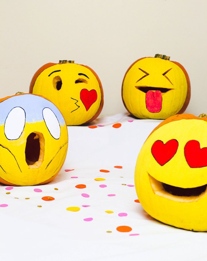 Carving Pumpkin Emojis for Halloween