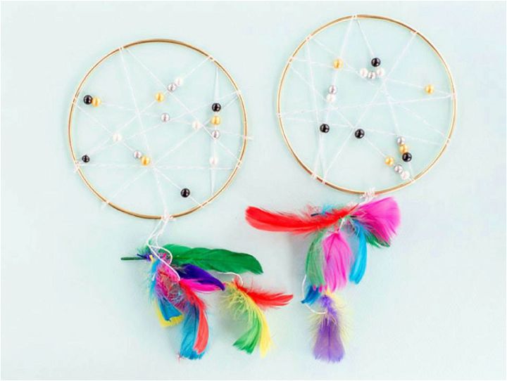 Colorful Feather Dream Catcher