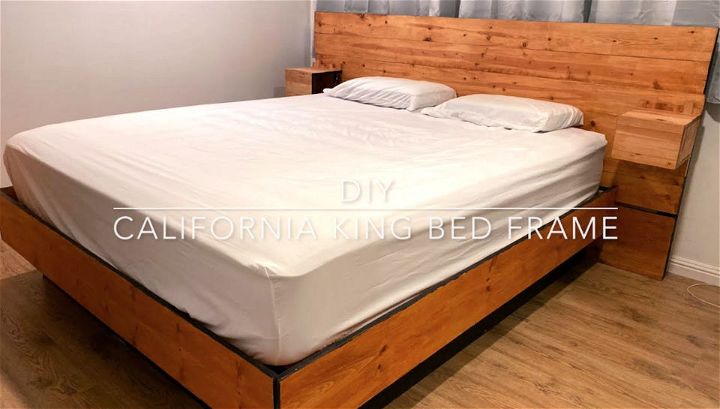 DIY California King Bed Frame