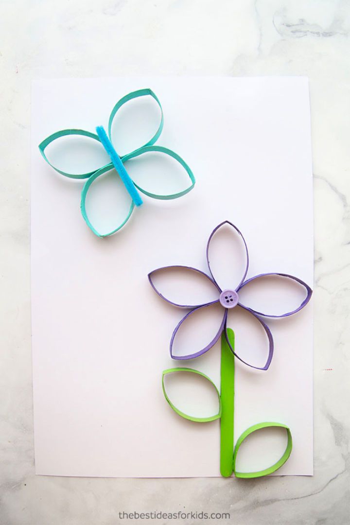 DIY Paper Roll Flowers