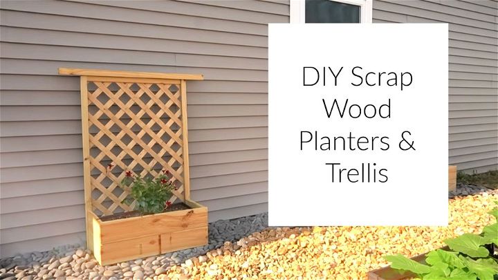 DIY Scrap Wood Planter Box With Trellis