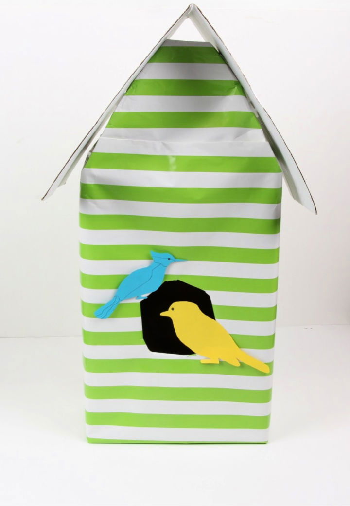 DIY Shoe Box Birdhouse