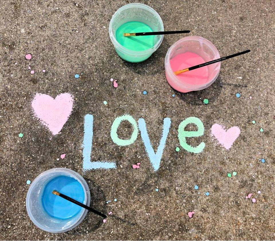 DIY Sidewalk Chalk Paint