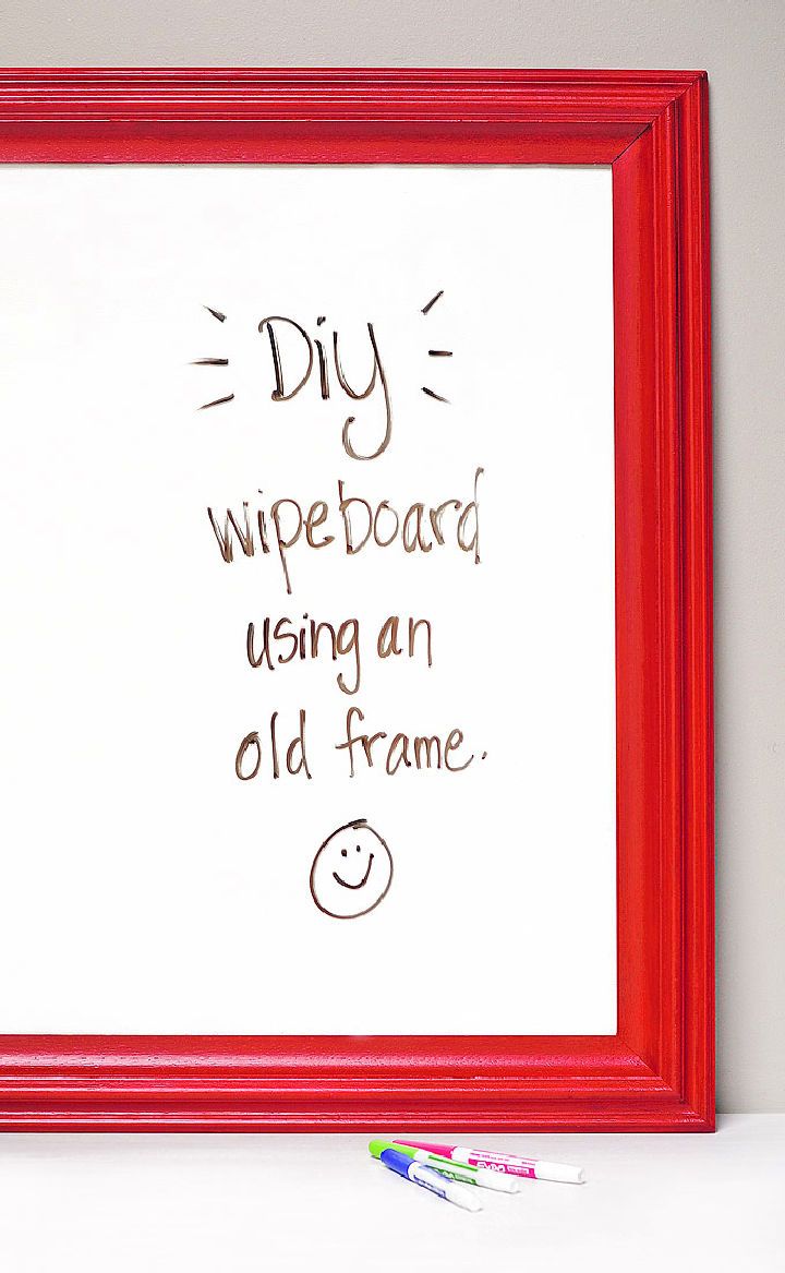 Dry Erase Board Using Old Frame